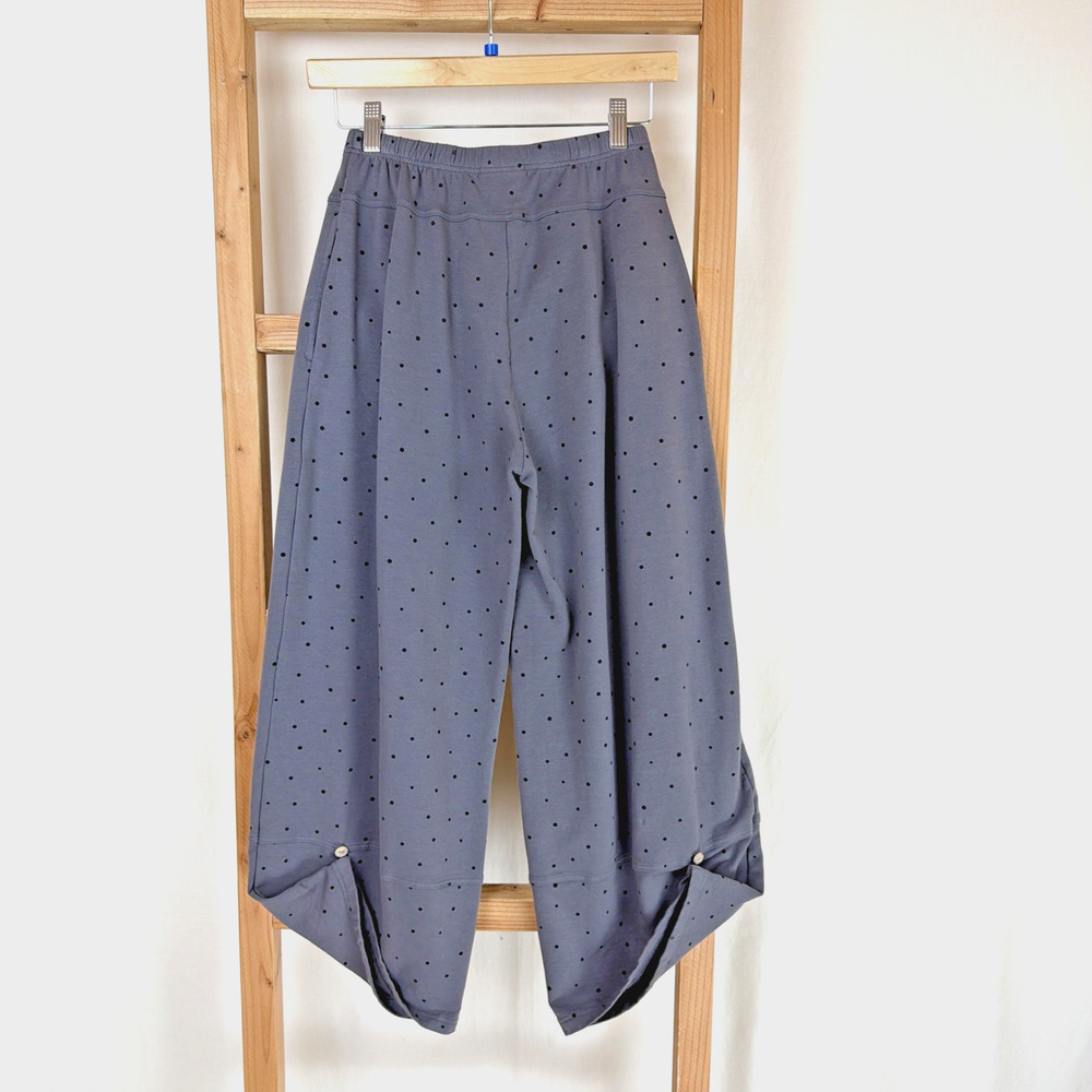 NWT Kleen Woodland Polka Dot Button on Hem Pants #0809 Size S